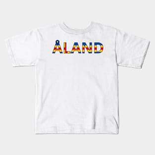 Drapeau Åland Kids T-Shirt